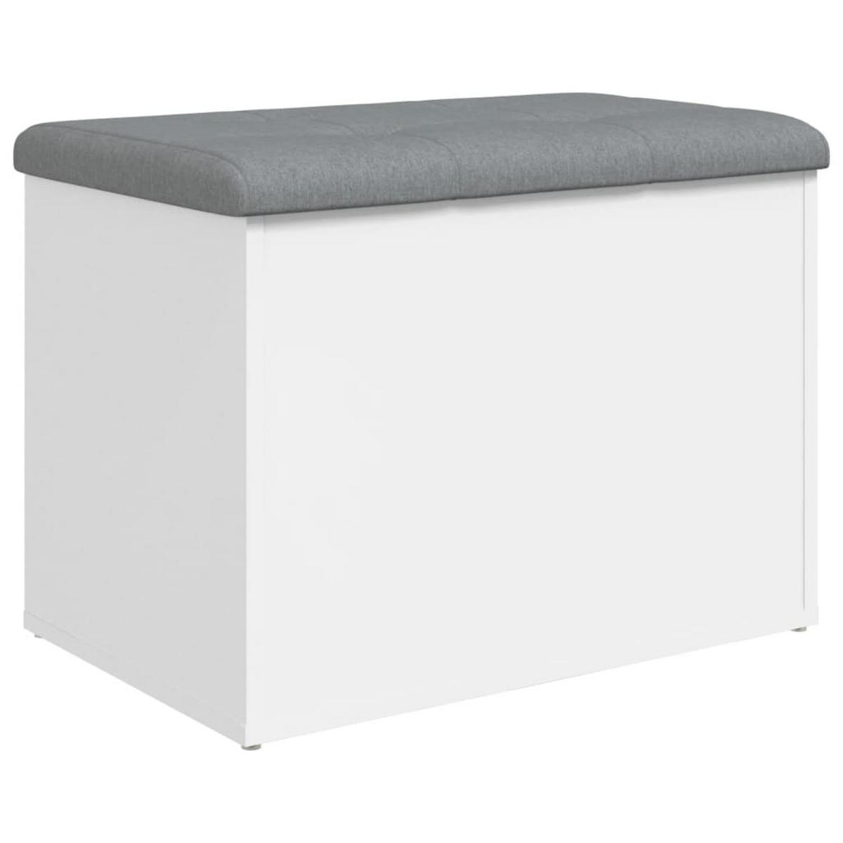 AUFBEWAHRUNGSBANK Weiss 62/42/45 Cm Holzwerkstoff - Weiß, Holzwerkstoff (42/45/62cm) - vidaXL