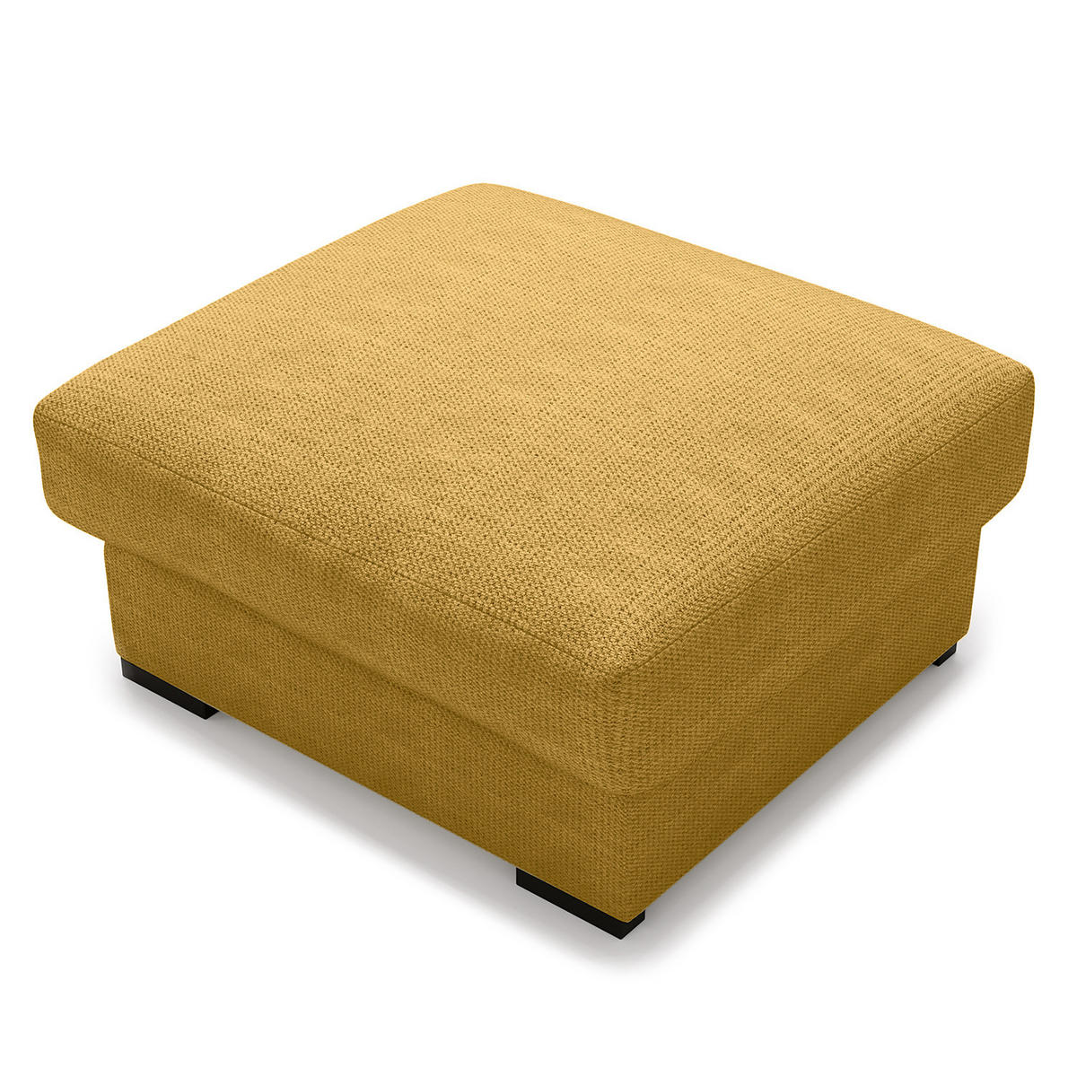 POLSTERHOCKER - Taupe/Schwarz, Kunststoff/Textil (92/42/92cm) - home24