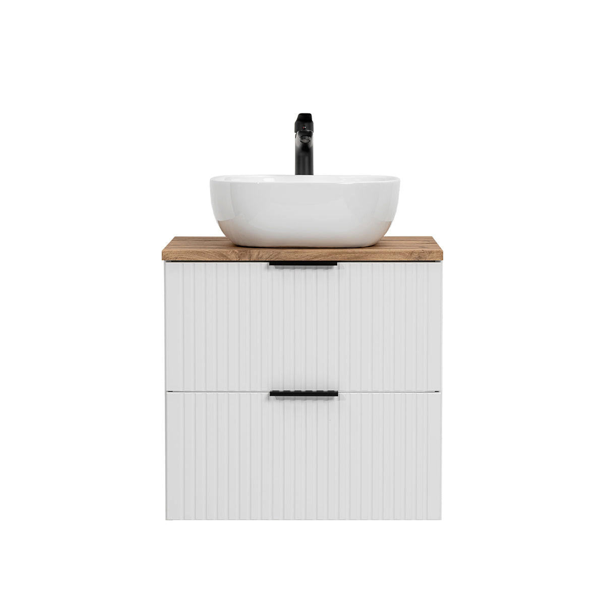 WASCHTISCH 60.6cm Adriel Weiß - Weiß, Holzwerkstoff (60.6/59/46cm) - Petits-meubles