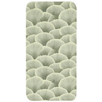 KOUPELNOVÁ PŘEDLOŽKA Vějíř - list - zelený 60x120 cm - pastelově zelená, textil/plast (60/120cm)
