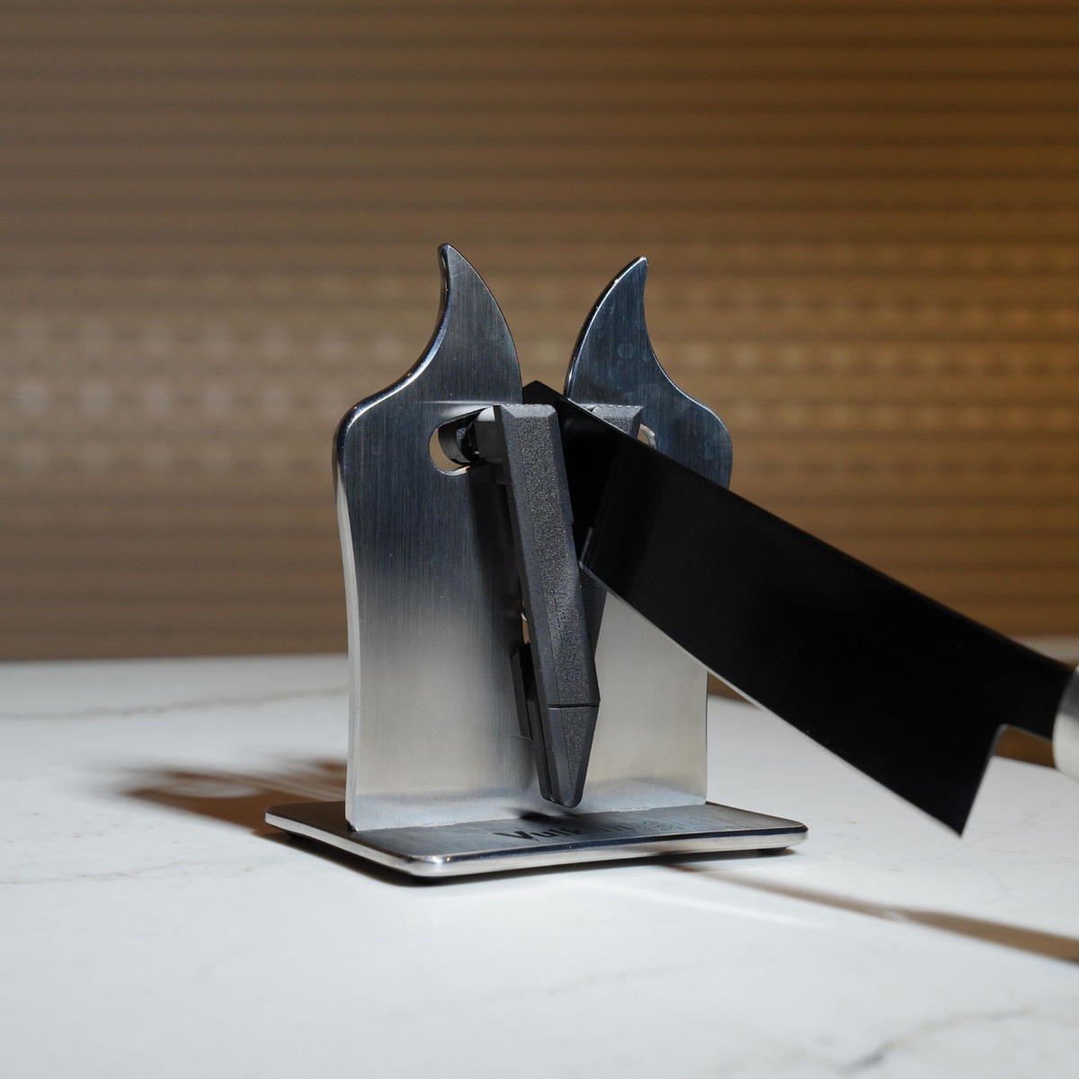 MESSERSCHÄRFER VG2 Professional Edelstahl - Silberfarben, Metall - Vulkanus