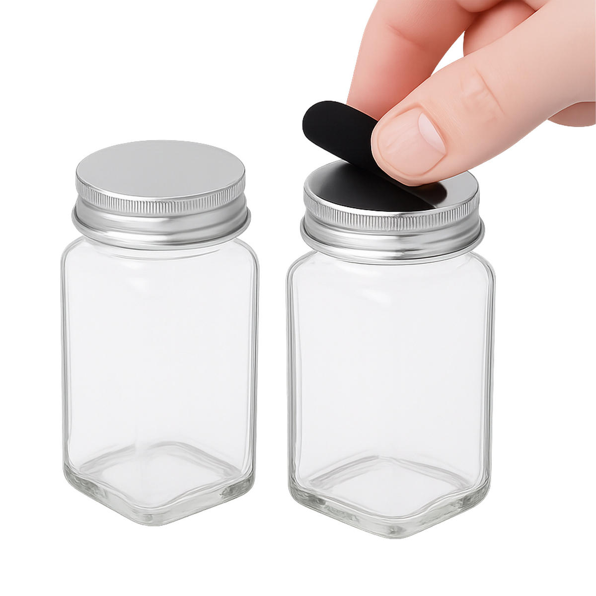 GEWÜRZREGAL - Hellbraun/Transparent, Glas/Holz (43/26/9.5cm) - Relaxdays