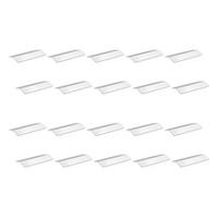 MÖBELGRIFFE selbstklebende Tulip2, L126mm, Aluminium, matt eloxiert 20er-set - Dunkelgrau, Metall (13.5/8/25cm) - EMUCA