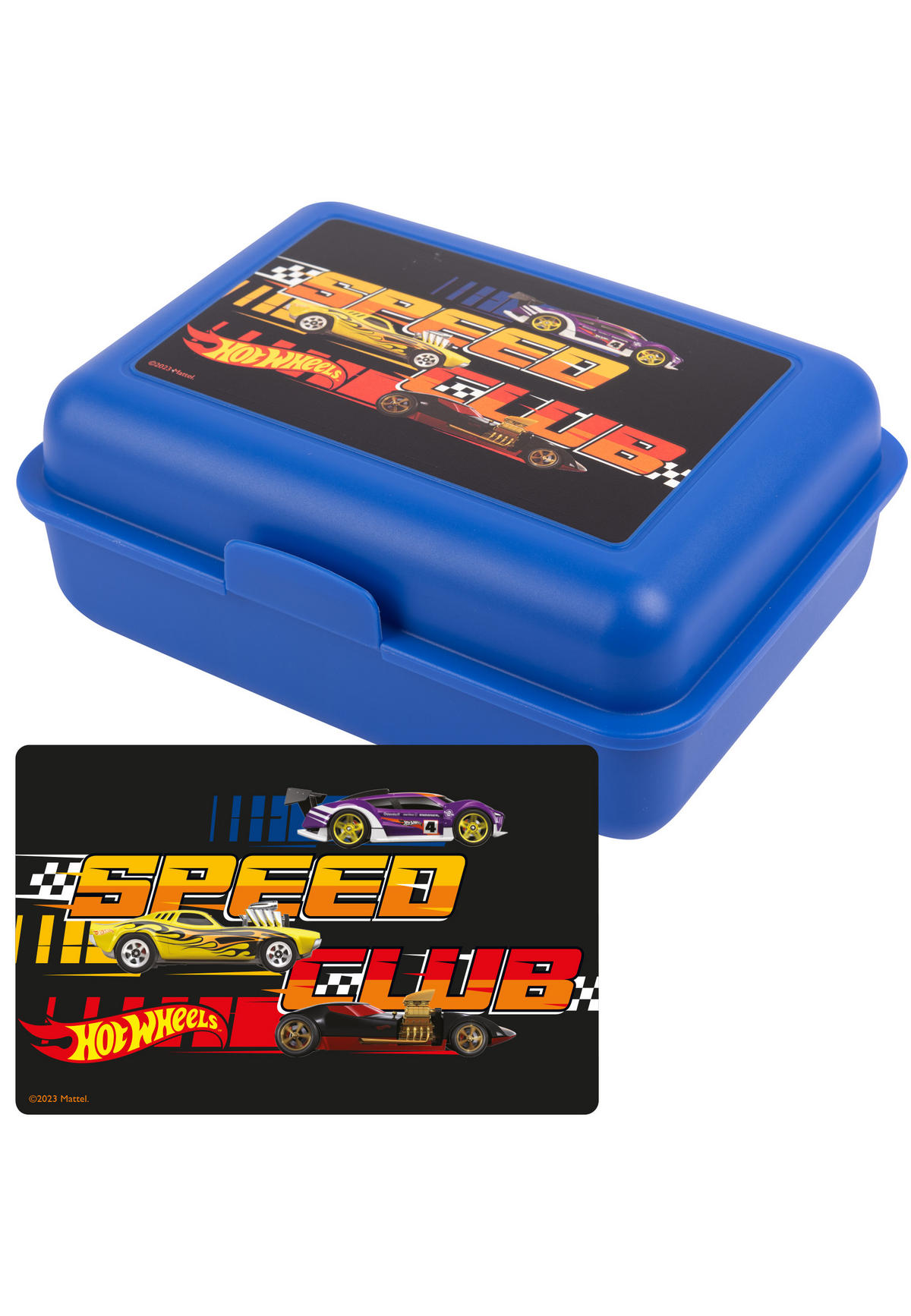 BROTDOSE Hot Wheels Speed Club Blau 17,5 x 12,8 x 6,9 cm - Blau, Kunststoff (17.5/6.9/12.8cm) - Hot Wheels