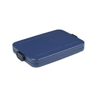 LUNCHBOX Take a Break Flat Nordic Denim 800 ml - Dunkelblau, Kunststoff (17/3.3/25.5cm) - Mepal