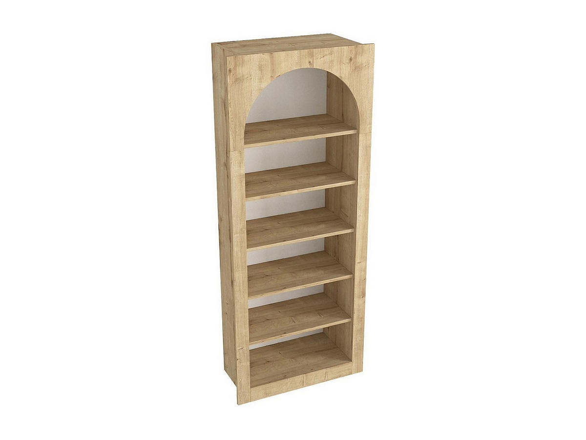 BÜCHERREGAL - 74 cm x 35 cm - holz - naturfarben hell Cymora - Naturfarben, Holz (74/180/35cm) - Vente-Unique