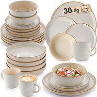 KOMBISERVICE RIO CREME - 30 teilig aus Steingut - Creme, Stein (32/33/38.5cm) - Sänger