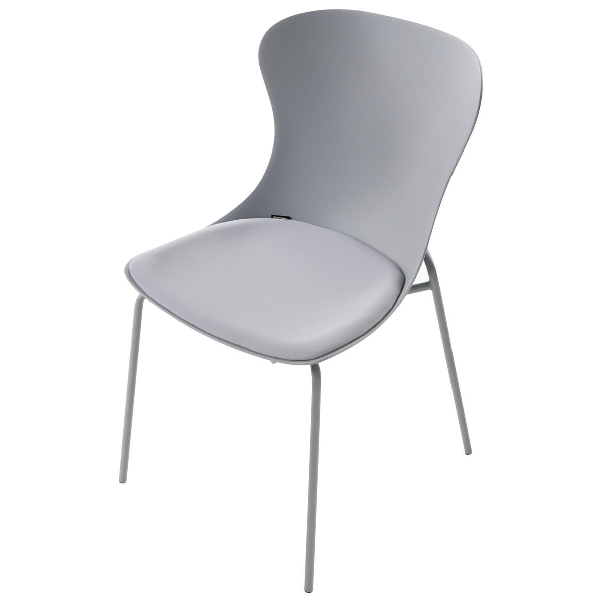 ESSZIMMERSTUHL 2er-Set Grau Pitsburg - Grau, Kunststoff (49/84/52cm) - Beliani