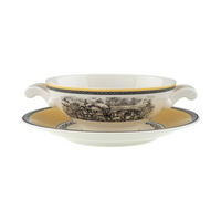 SUPPENTASSE MIT UNTERTASSE Audun Ferme bunt 400 ml - Multicolor, Keramik (0.4L) - Villeroy & Boch