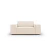 SESSEL Jodie aus Samt leichtes beige - Beige, Textil (102/70/124cm) - Micadoni