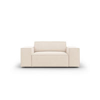 SESSEL Jodie aus Samt leichtes beige - Beige, Textil (102/70/124cm) - Micadoni