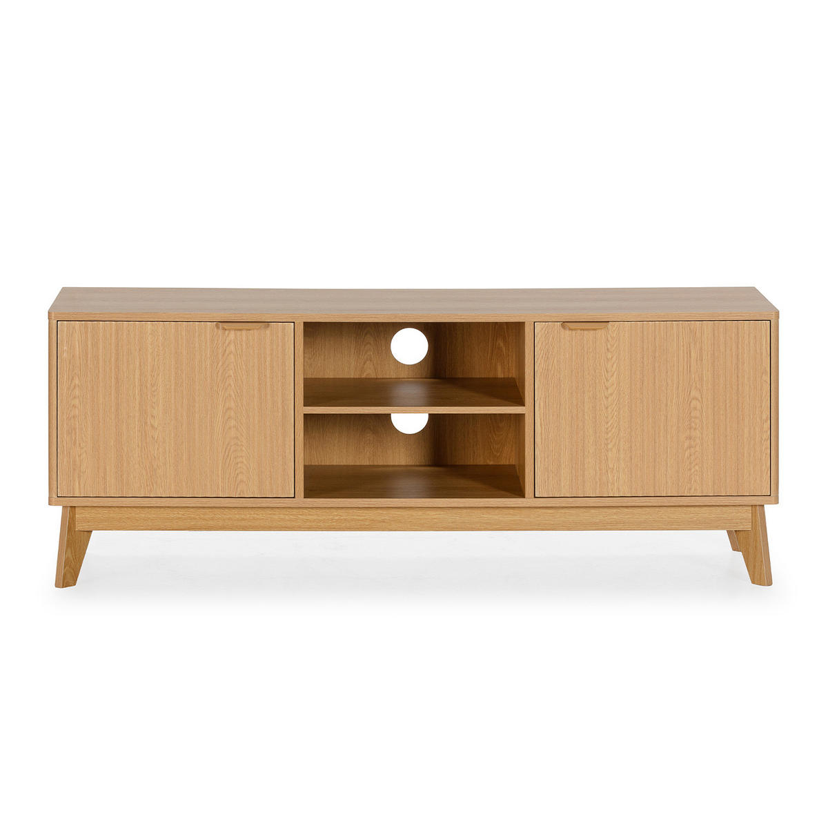 TV-ELEMENT Oporto 2 türen Eichenfarbe - Honigeiche, Holzwerkstoff (130/50/40cm) - VS Venta-stock