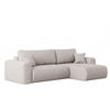 ECKSOFA Mit Schlaffunktion Und Bettkasten L-förmiges Sofa Capri Stoff Verita Rechts Ecru - Creme, Holz (272/145cm) - Kaiser Möbel