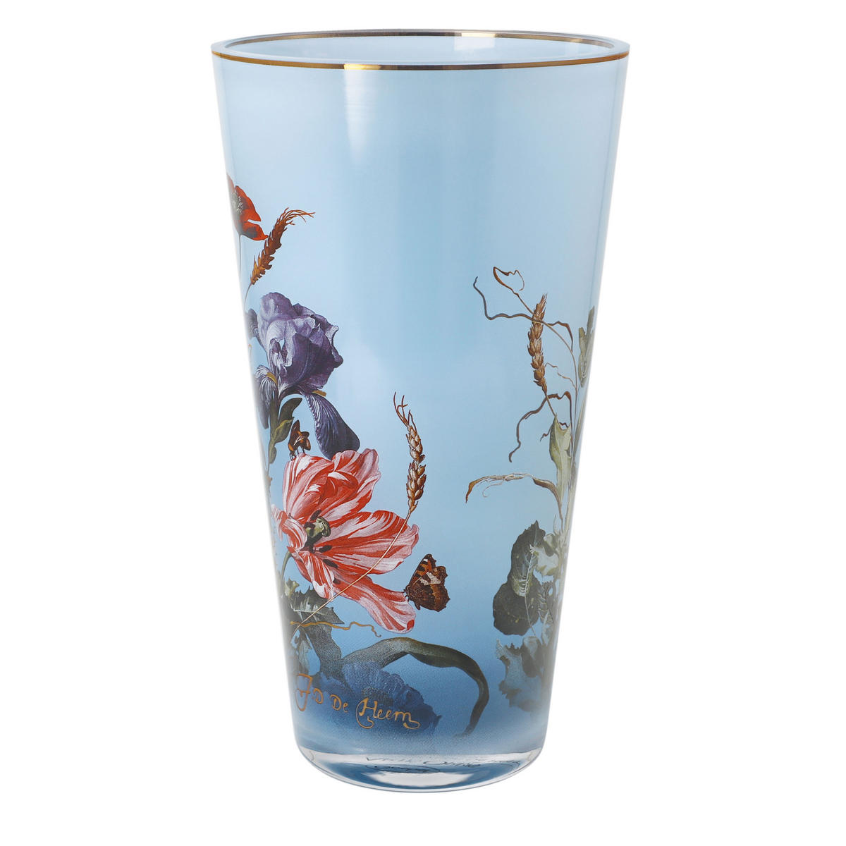 VASE De Heem - Sommerblumen, Glas, Bunt, 20 cm - Multicolor, Glas (20cm) - Goebel