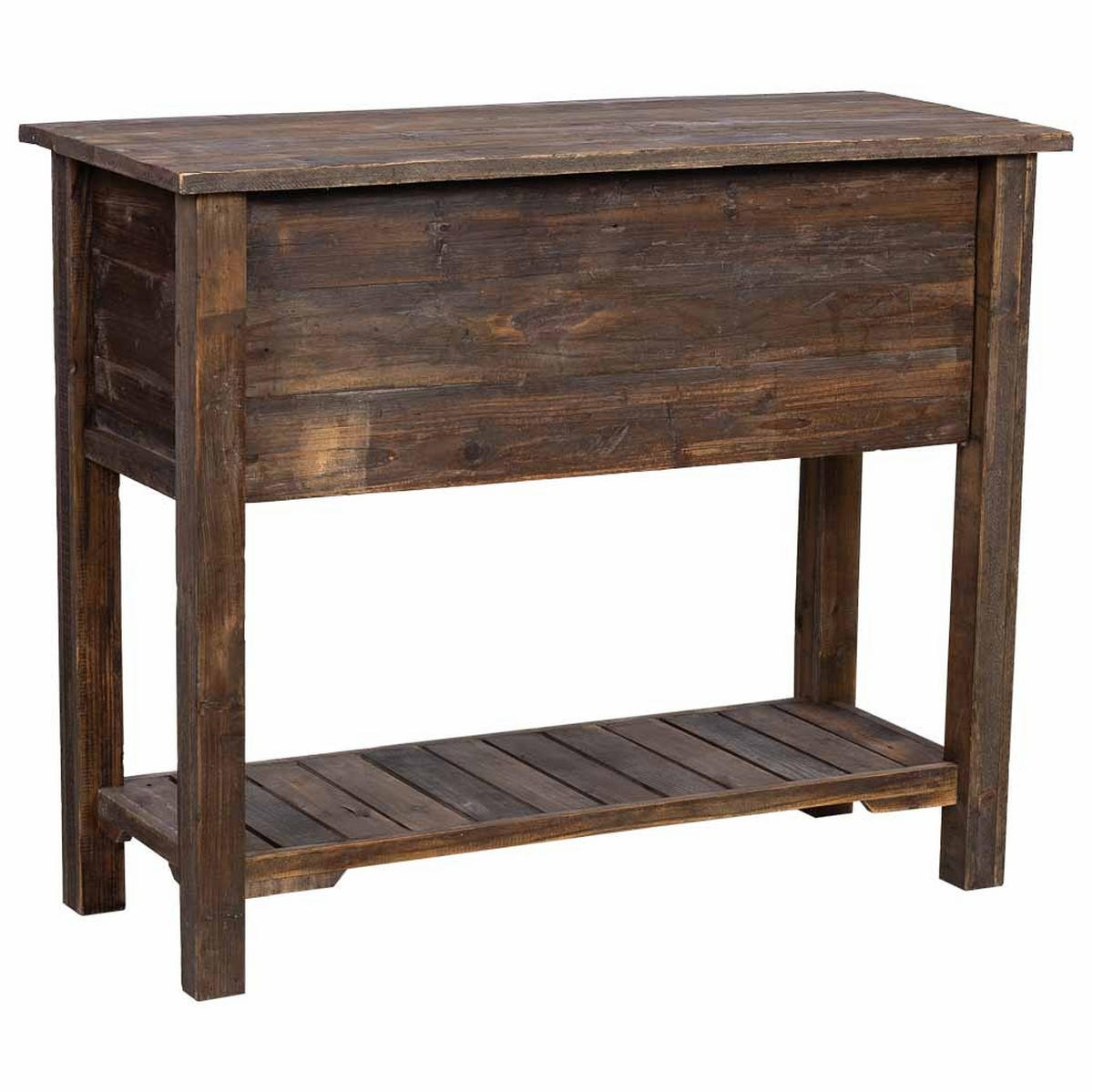FLURTISCH aus holz mit 6 schubladen 105x45x82 cm - Braun, Holz (45/105/82cm) - Wanderlust