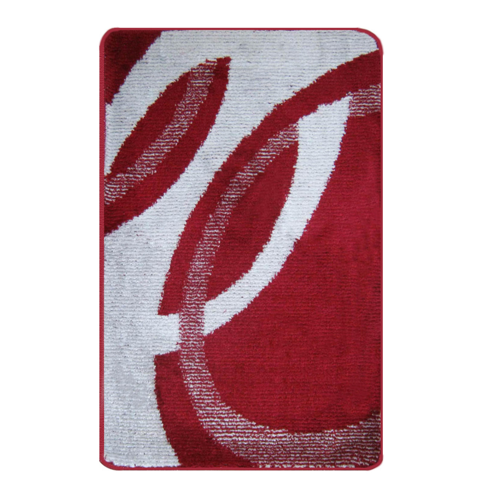 BADEMATTE 80/150cm ROT-GRAU - Rot, Textil (80/150cm) - ROLFNERS
