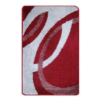 BADEMATTE 80/150cm ROT-GRAU - Rot, Textil (80/150cm) - ROLFNERS
