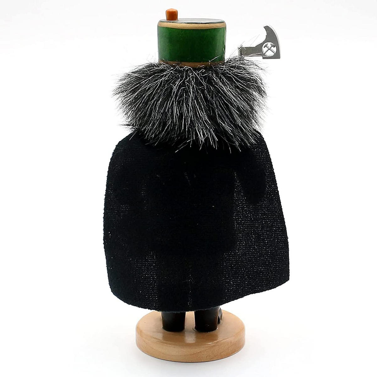 RAUCHFIGUR Bergmann mit Umhang u. Laterne 9/6/17 cm - Schwarz, Holz (6/17/9cm) - Dekoteam24