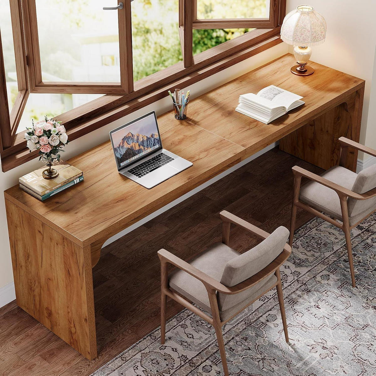 SCHREIBTISCH Computertisch 180 x 59 cm Holzoptik - Braun, Holzwerkstoff (59/180/75cm)