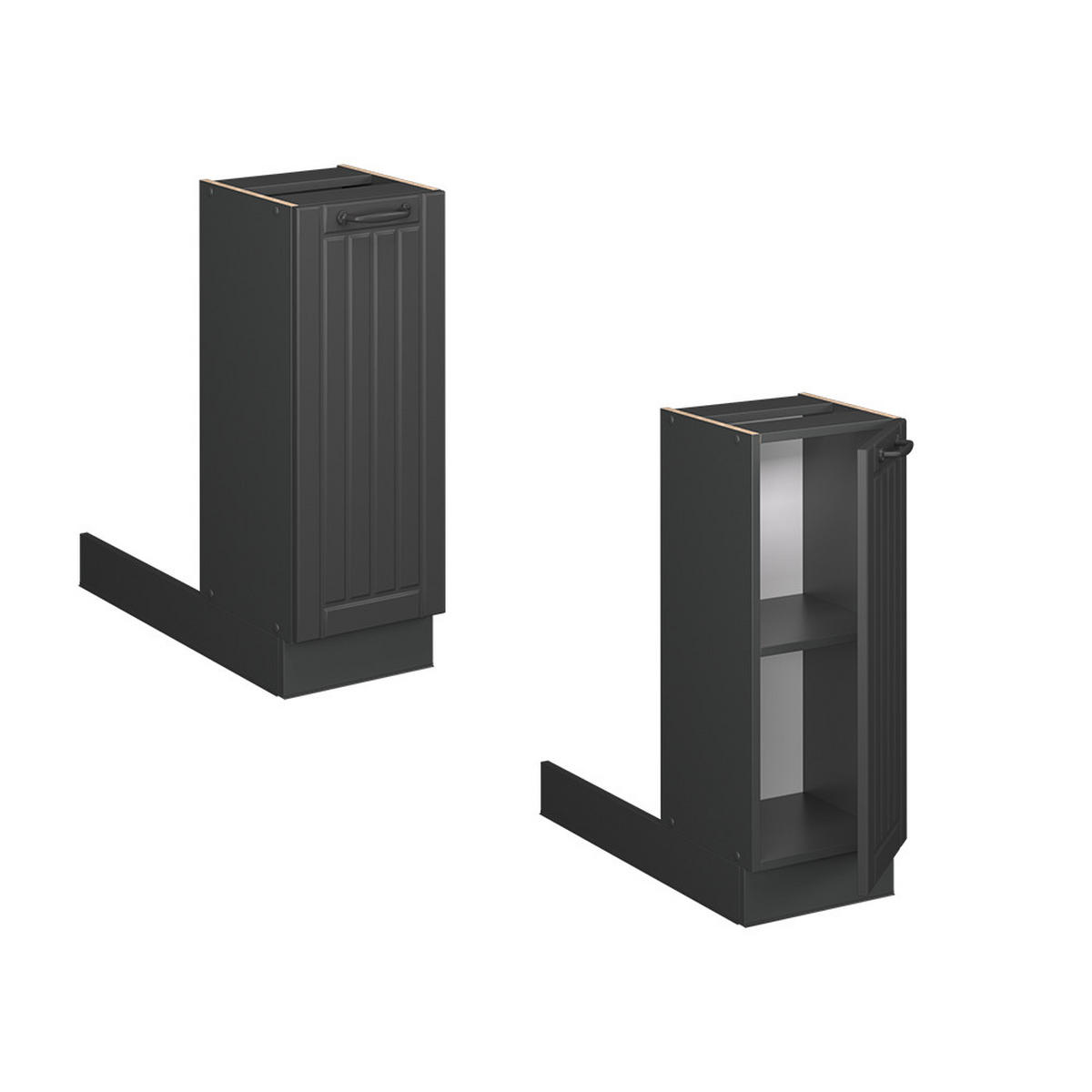 KUCHYŇSKÝ OSTROV Fame-Line Tmavě šedá - tmavě šedá, kompozitní dřevo (30/82/70cm) - Vicco