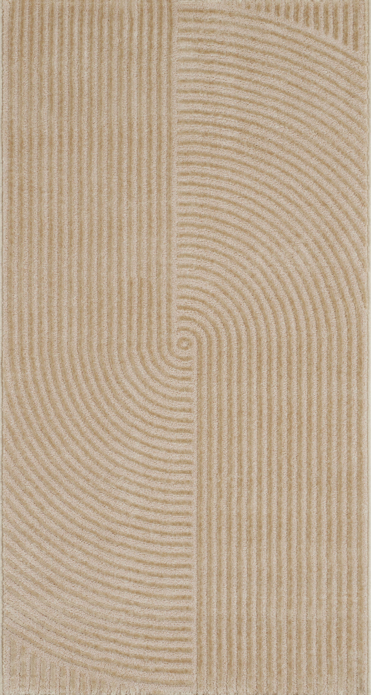 TEPPICH mit reliefartigem Muster in Beige Bianca 80x150 cm - Beige, Textil (80/150cm) - Nazar Rugs