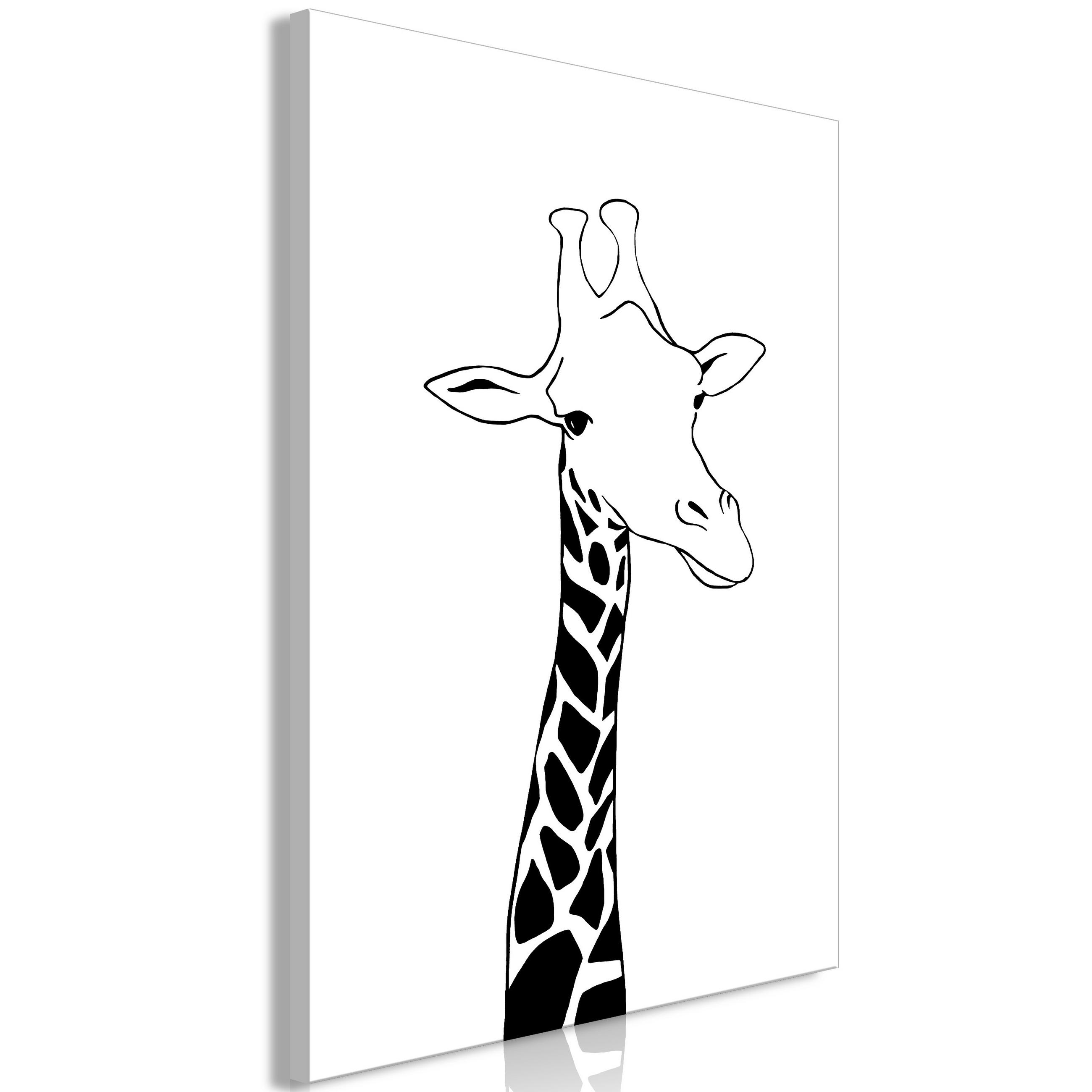 KUNSTDRUCK Schwarz-Weiß 60/90 cm - Schwarz, Textil (60/90cm) - KUNSTLOFT