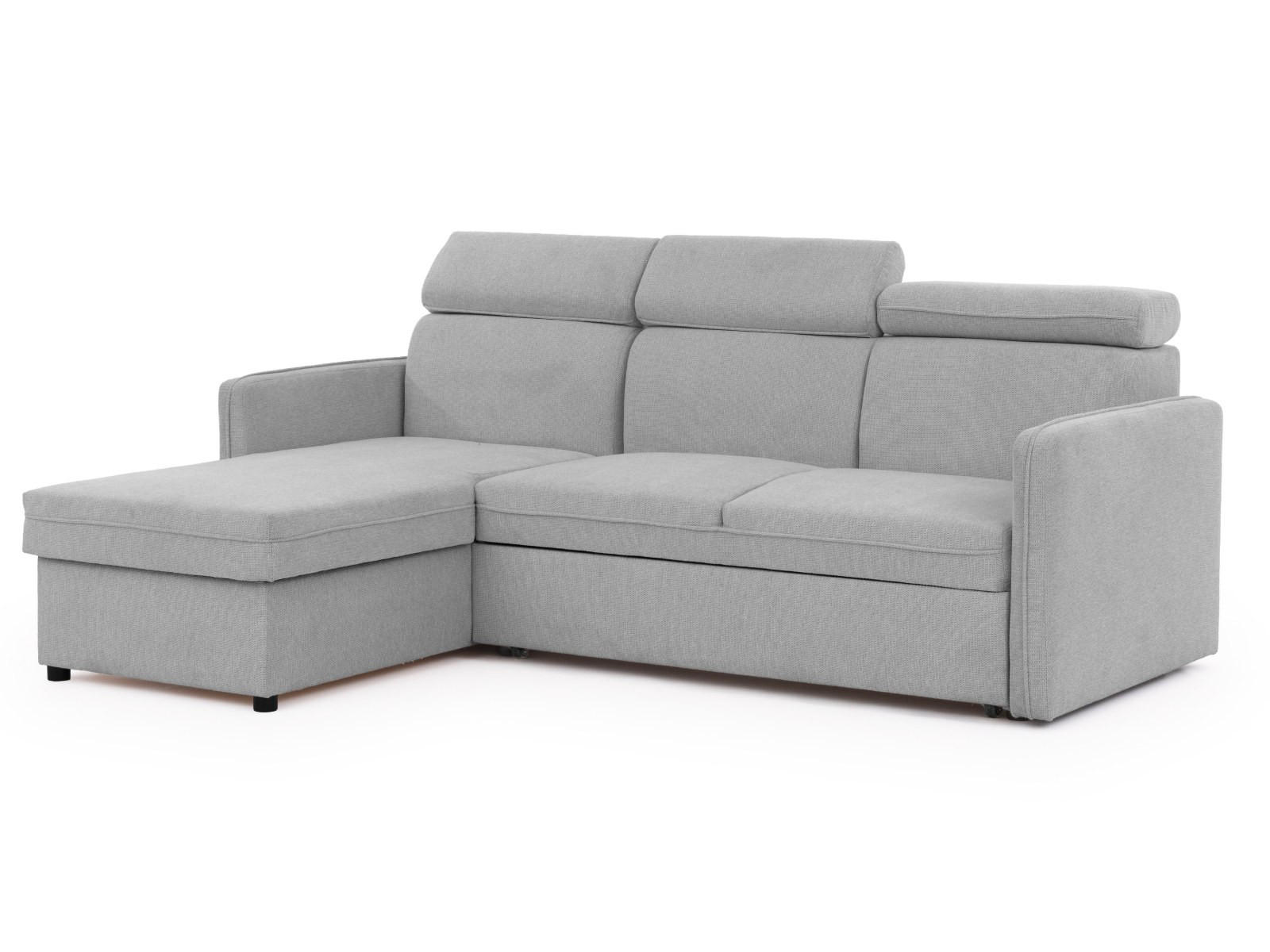 S-Style Ecksofa Hellgrau 217x160 cm