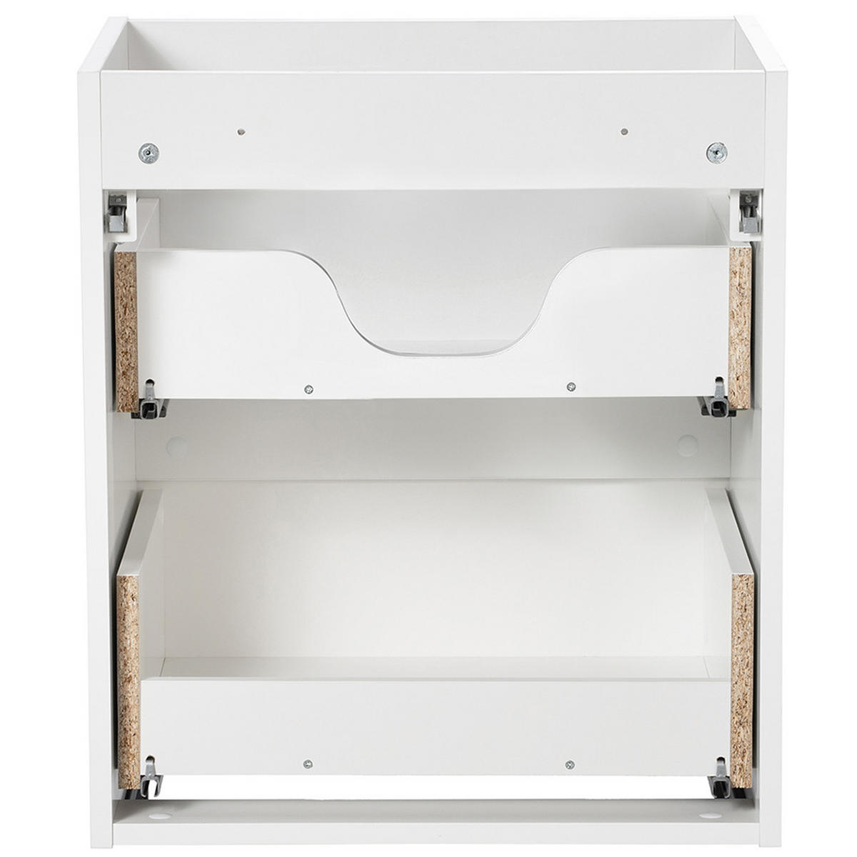 WASCHTISCH Newport-56 - Weiß, Holzwerkstoff (51/59/40cm) - Lomado