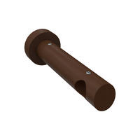 TRÄGER FÜR GARDINENSTANGEN 20 mm Ø, Talena 1-läufig, Nussbaum - Nussbaumfarben, Holz (15/5.3/5.3cm) - INTERDECO