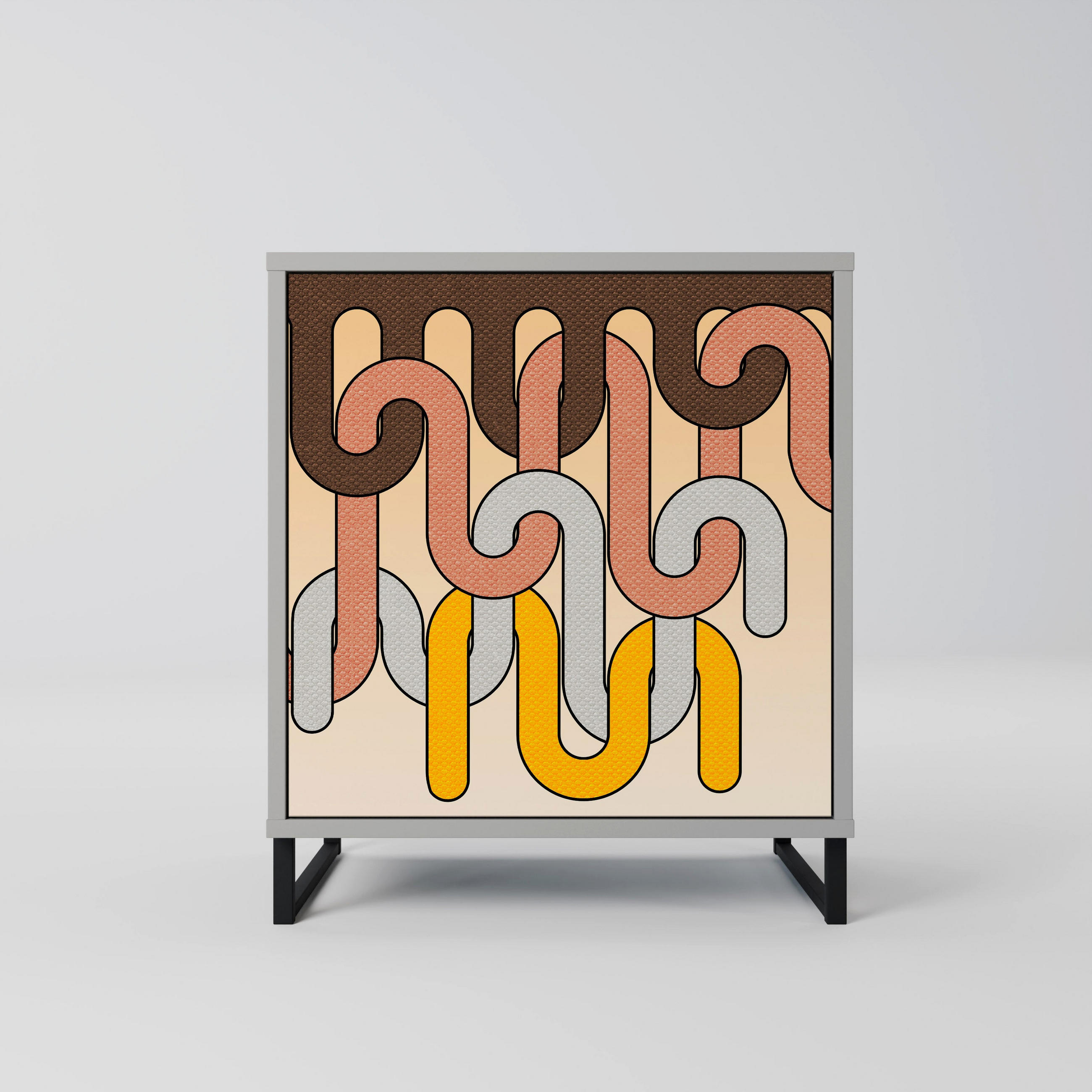 SpaceRebels Sideboard Grau 57.5x67.5x42 cm