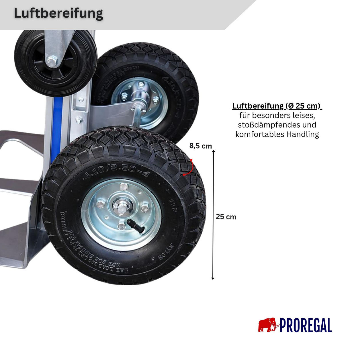 SACKKARRE 2-in-1 Apollo klappbar Traglast 350/250 kg - Silberfarben, Metall (48/46/113cm) - PROREGAL