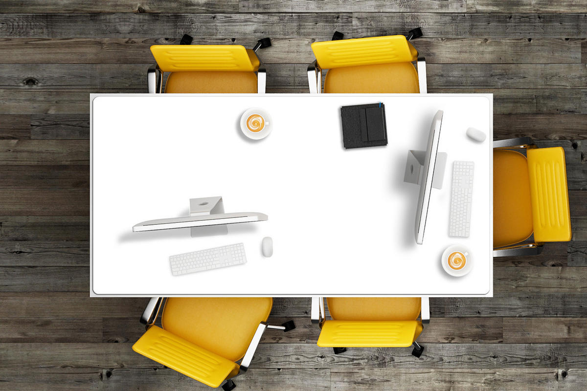 SCHREIBTISCHUNTERLAGE 90x45 cm Weiß - Weiß, Kunststoff (1.6/90/45cm) - ArtPrintCave