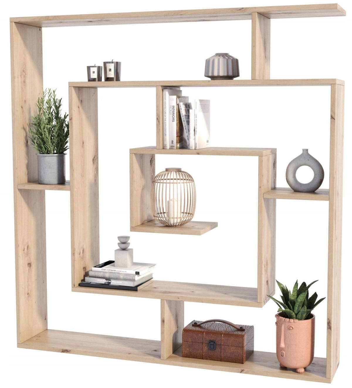 BÜCHEREGAL LEON Artisan Eiche 125/21/129 cm - Eiche Artisan, Holzwerkstoff (125/129/21cm) - Matkam Möbel