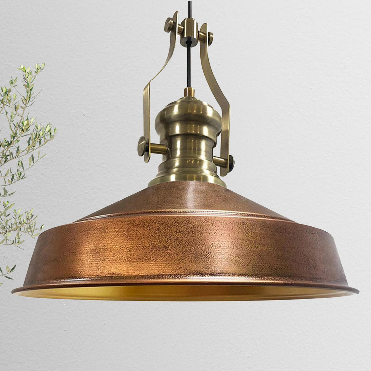 HÄNGELAMPE Neo-Asletl 40/39 cm - Kupferfarben, Metall (39/40/39cm) - Bamyum