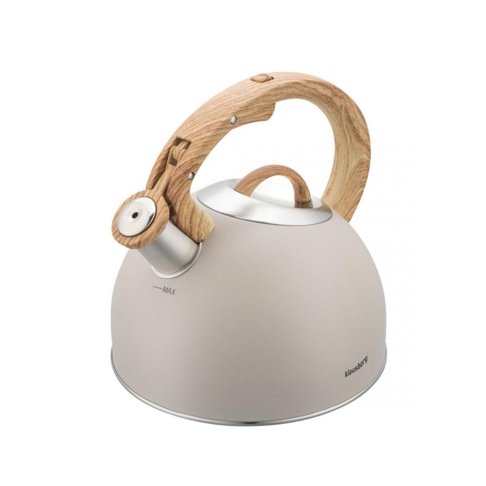 WASSERKESSEL Beige 23/21/22 cm KB7913 - Beige, Metall (23cm) - Klausberg 
