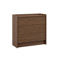 KOMODA Japandi Temni les - rjava, leseni material (93/90/38cm) - Petits-meubles
