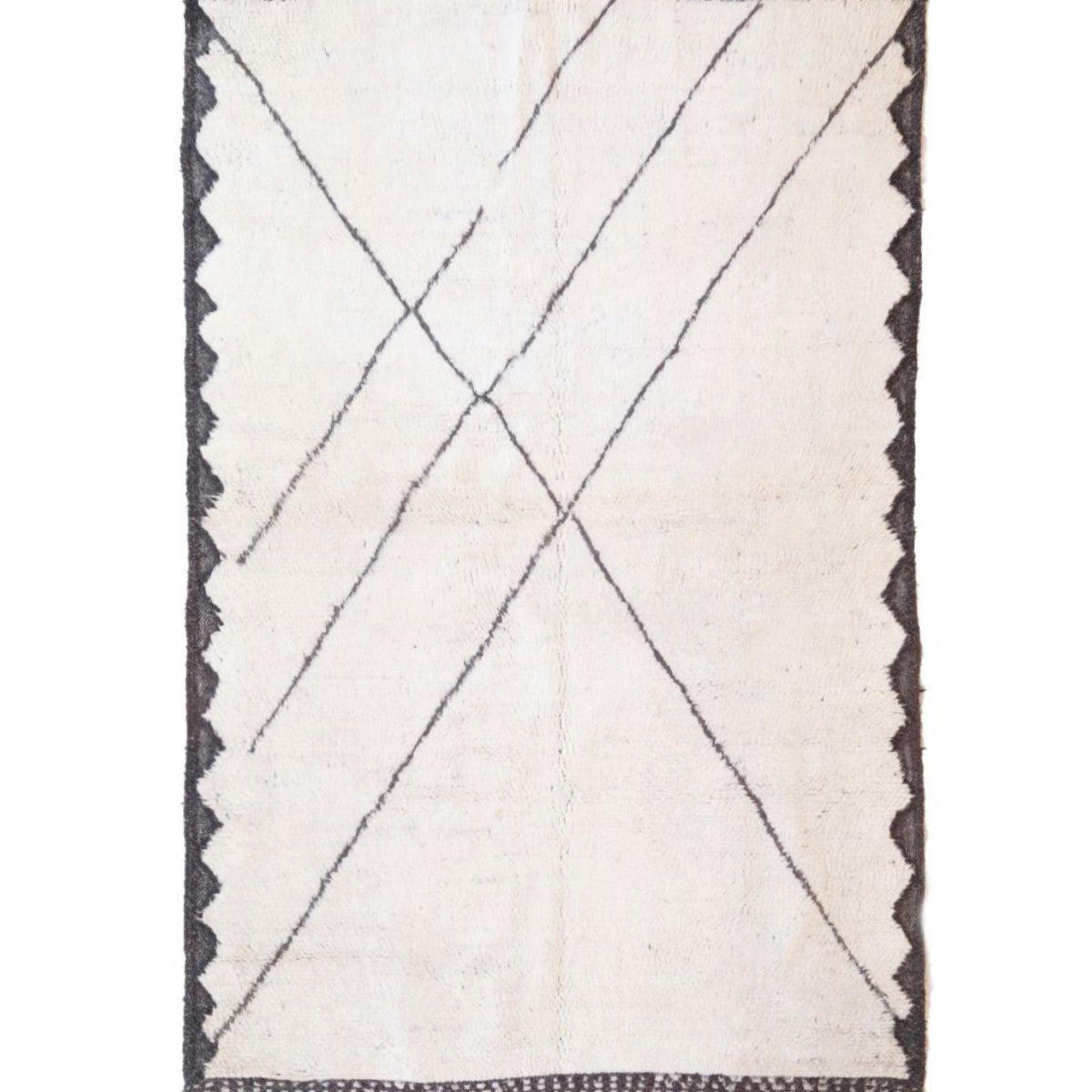 BERBERTEPPICH aus reiner Wolle 168x 261 cm - Beige, Naturmaterialien (168/261cm) - AFK Living