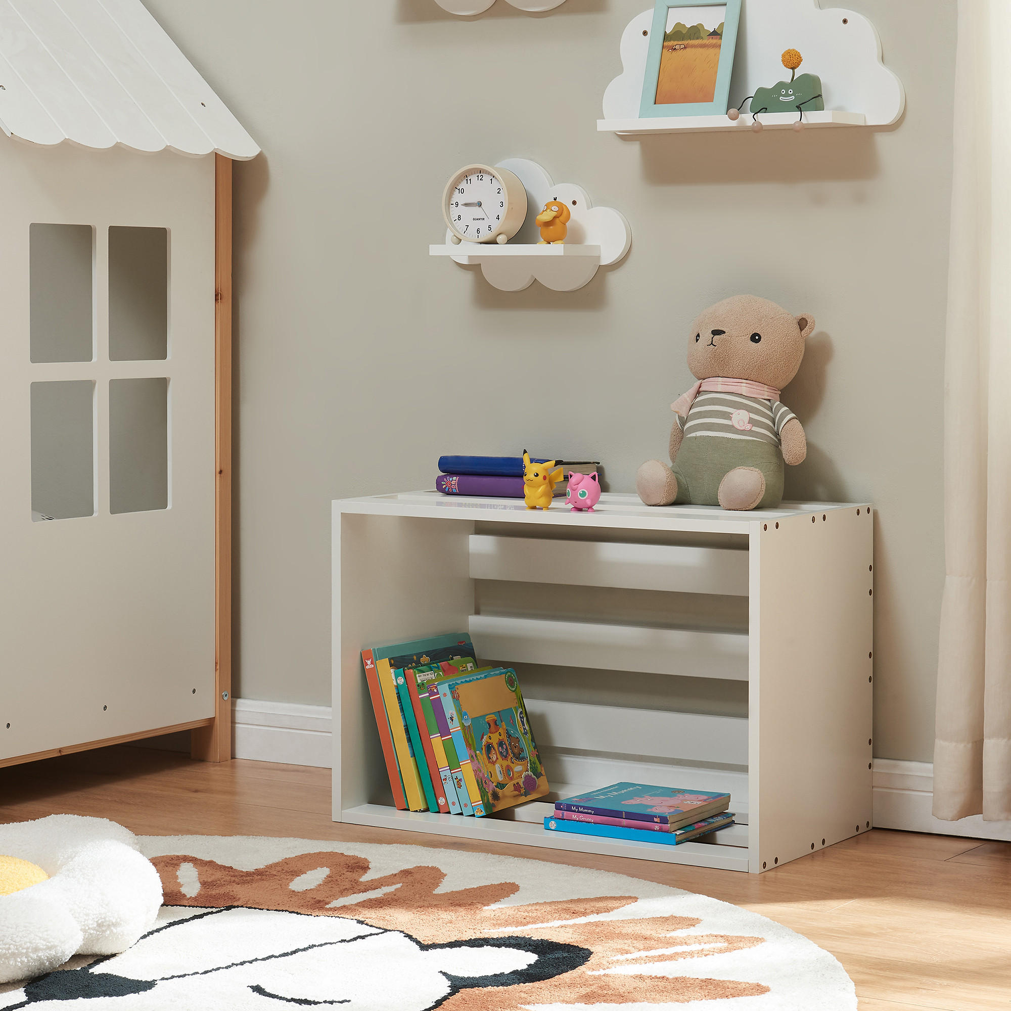BEISTELLTISCH Rønde - Weiß, Holzwerkstoff (64/43/33cm) - [en.casa]