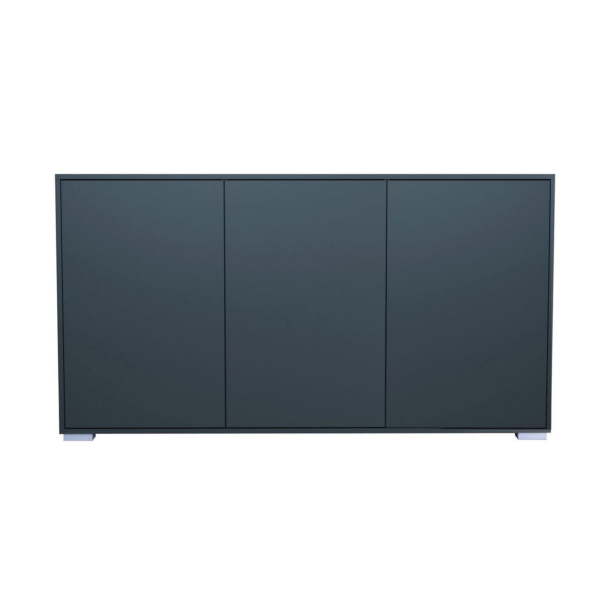 SIDEBOARD Elena, Kommode mit Push-to-Open, Made in Germany, Moderner Schrank, Anthrazit matt (152,5 x 83 x 37 cm) - Anthrazit, Holzwerkstoff (152.5/83/37cm) - InnoFurn