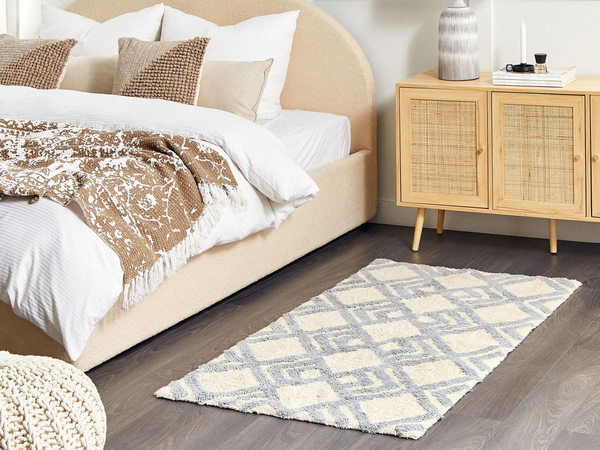 KURZFLOR-TEPPICH Nevsehir 150/80 cm - Beige, Textil (80/150cm) - Beliani