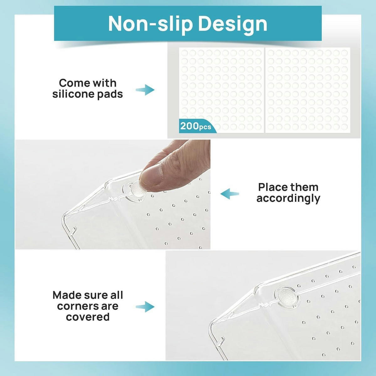 SCHUBLADEN Organizer 44-teiliges Set transparent - Transparent, Kunststoff (15.3/25.3/23.6cm)