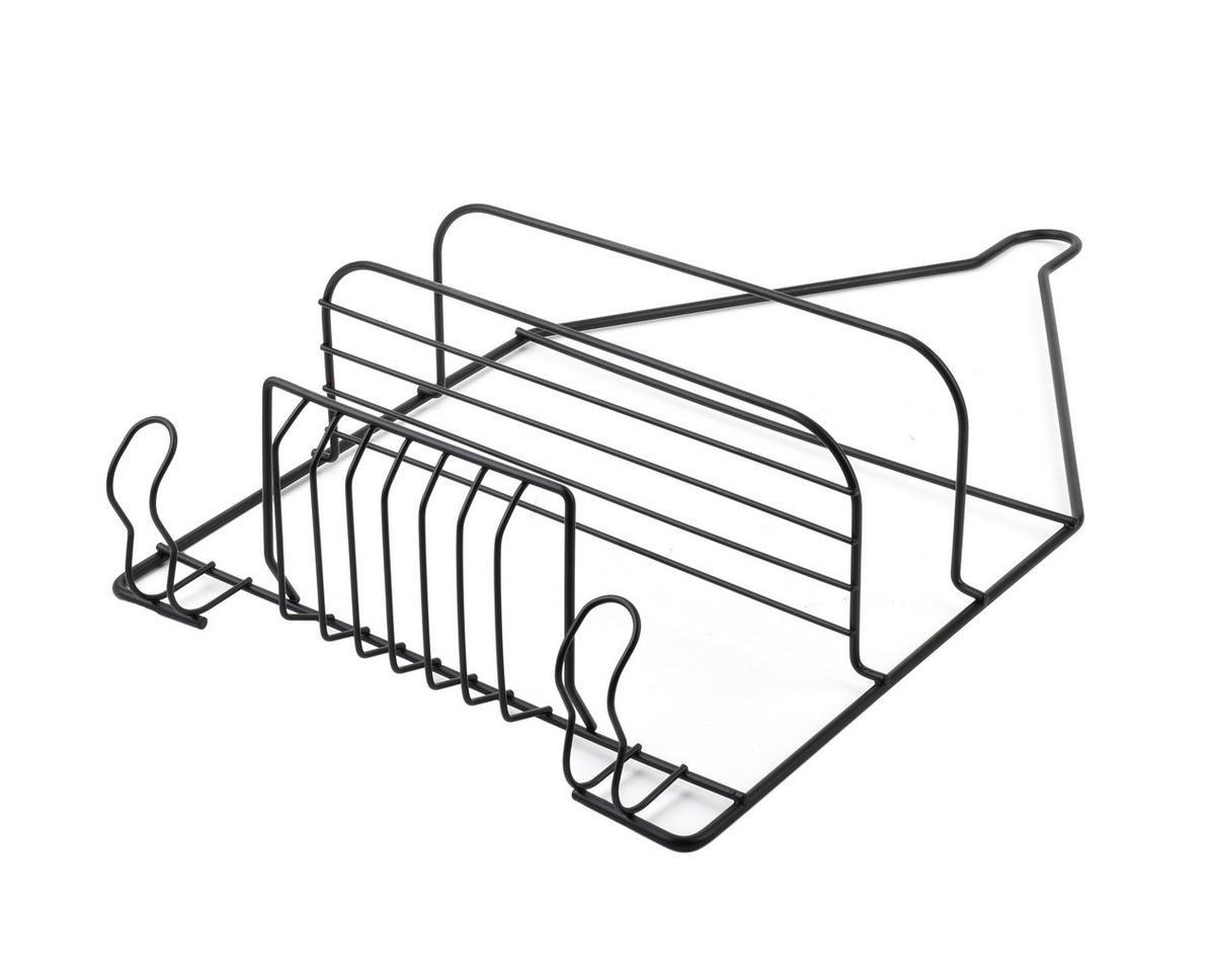 BADEZIMMERREGAL Carl 25/10/45cm Schwarz - Schwarz, Metall (25/45/10cm) - Mondex
