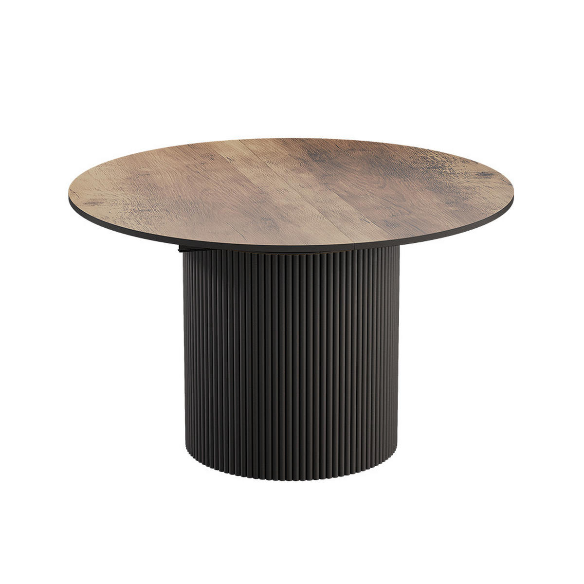 JÍDELNÍ STŮL Calero Rustikální dub/černá - divoký dub/černá, kompozitní dřevo (60/120/76cm) - Vicco