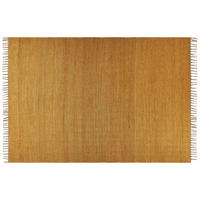 KURZFLOR-TEPPICH Lunia 230/160 cm - Gelb, Naturmaterialen (160/230cm) - Beliani