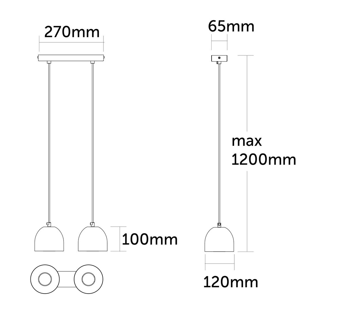 HÄNGELEUCHTE - Grün, Metall (6.5/27/120cm) - Lumicom