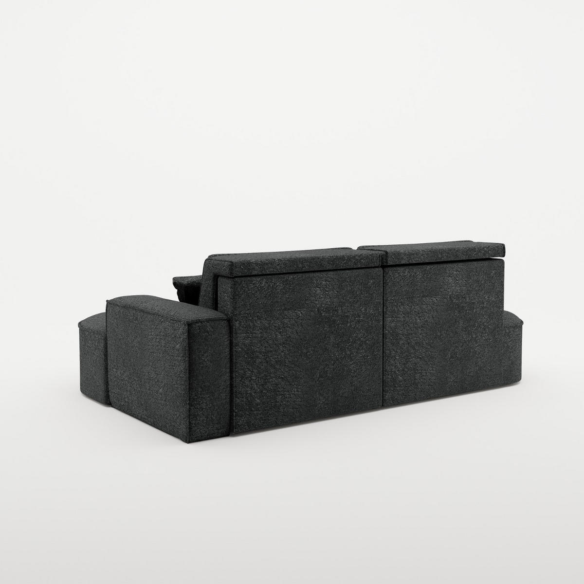 ECKSOFA Modena Pro - Komfort Und Stil stoff Arena Graphit Rechts - Graphitfarben, Holz (278/179cm) - Kaiser Möbel