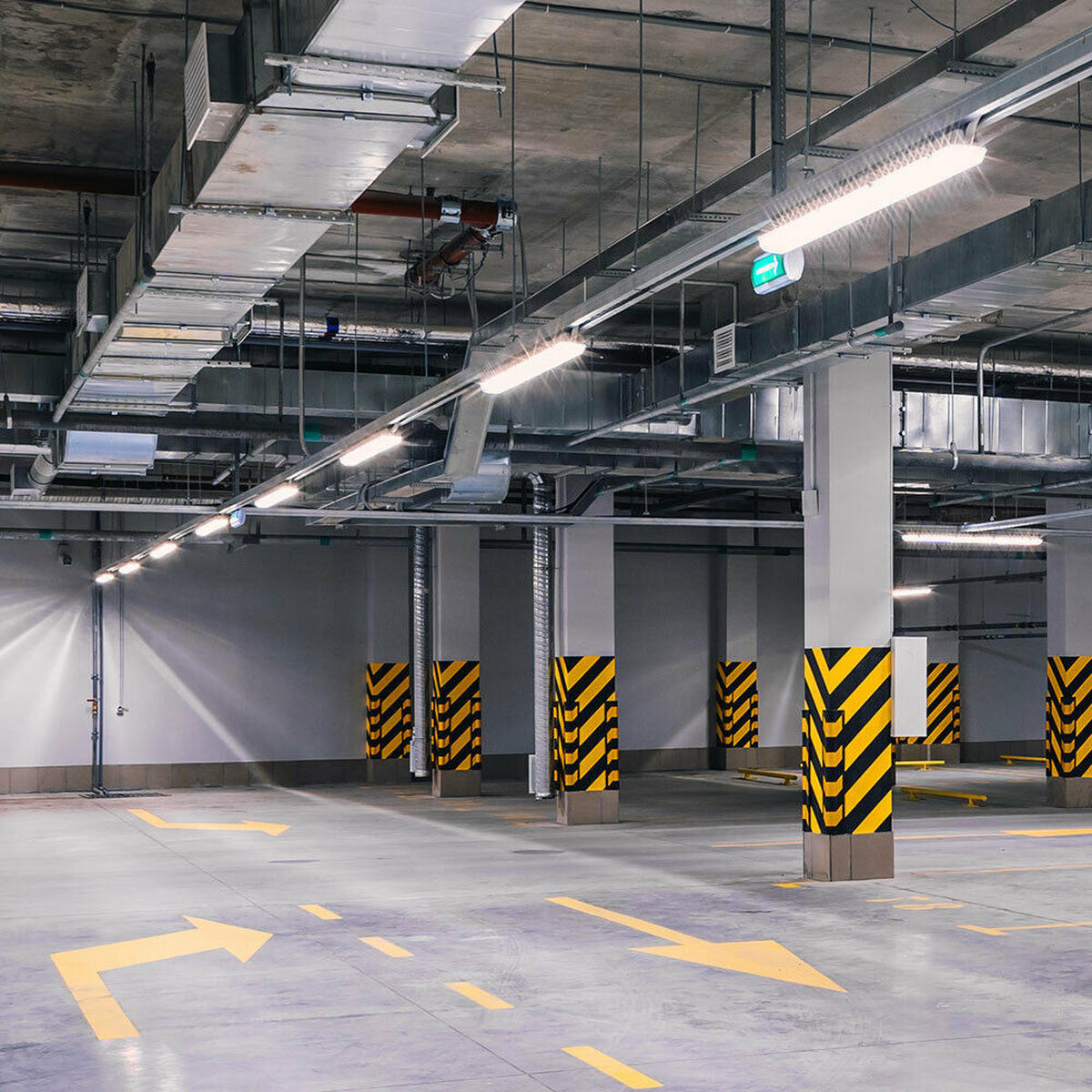 LED DECKENLEUCHTE Weiß Metall 8er Set - Weiß, Kunststoff (60/6/3.5cm)