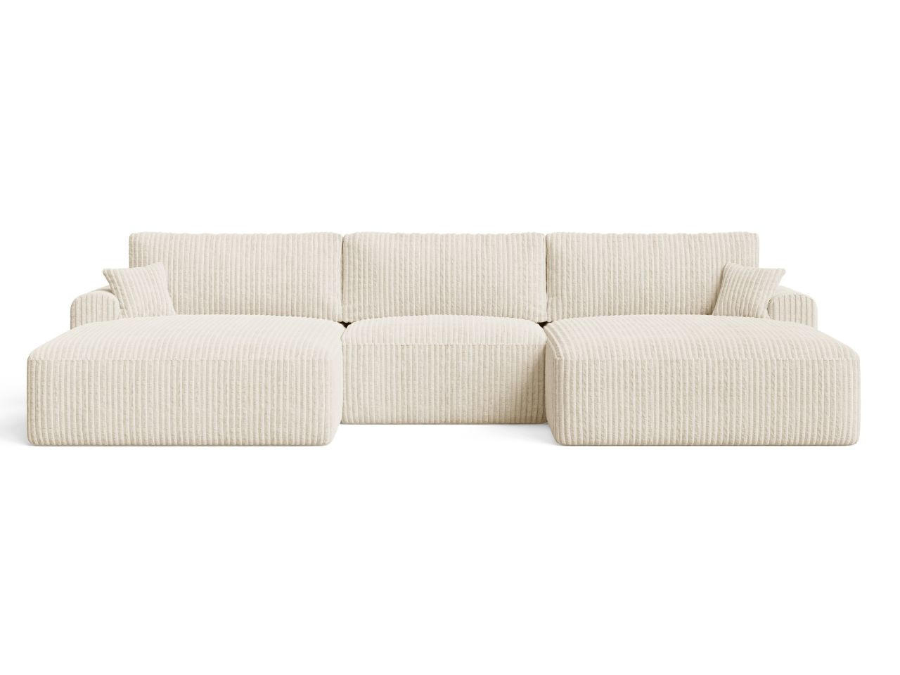 ECKSOFA U Serene Beige - Beige, Holz/Textil (391/145cm) - Graingold