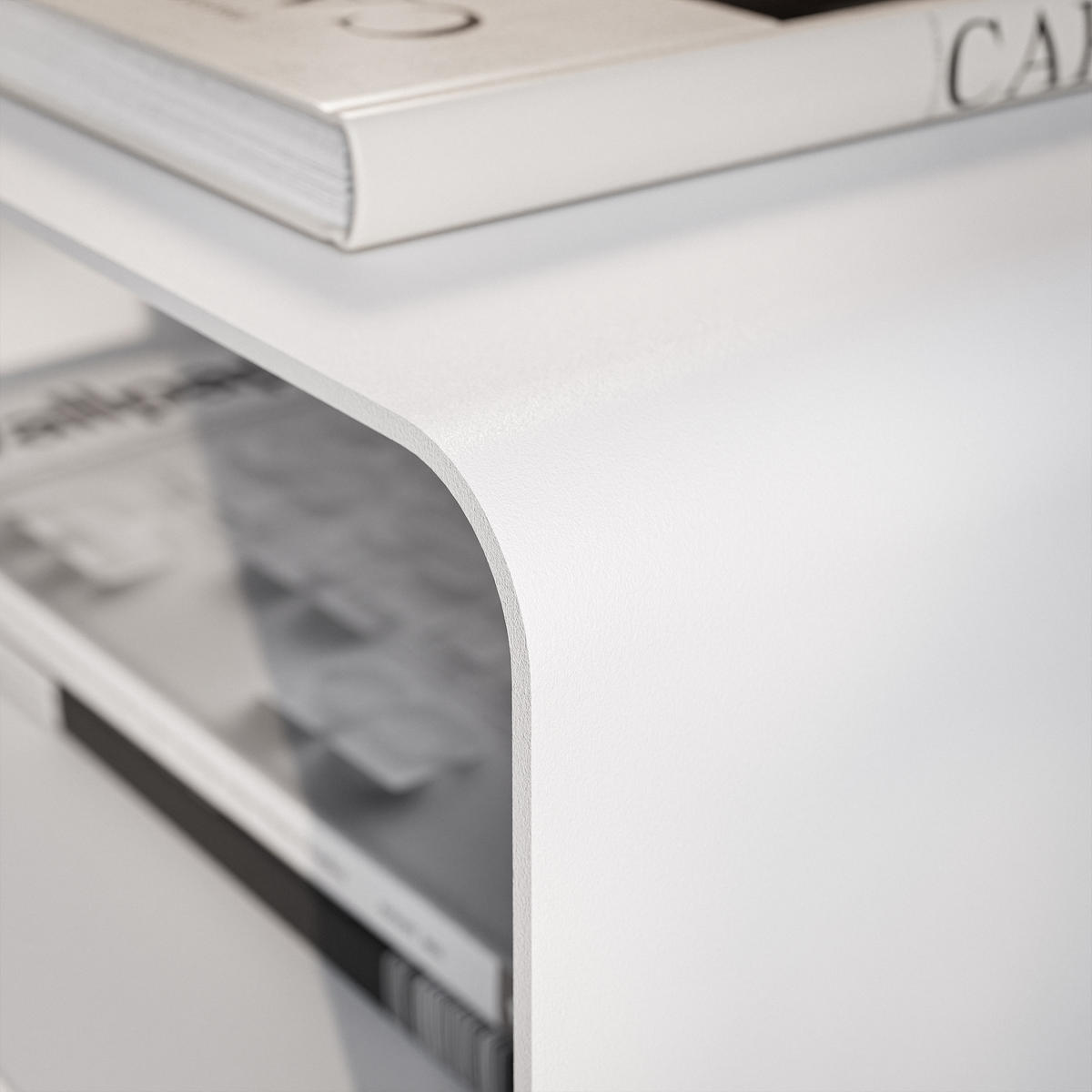 NACHTSCHRANK LANA 45/35/50 cm Weiß - Weiß, Metall (45/50/35cm) - Idohome