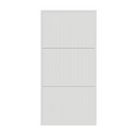 WAND-SCHUHSCHRANK Veldio mit 3 Klappen Weiß 50 cm - Weiß, Holzwerkstoff (50/103/30cm) - Selsey